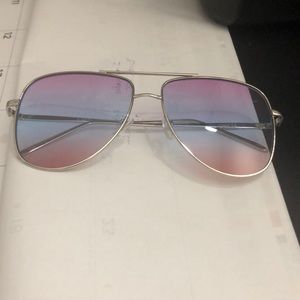 Vintage style aviator three color boho sunglasses
